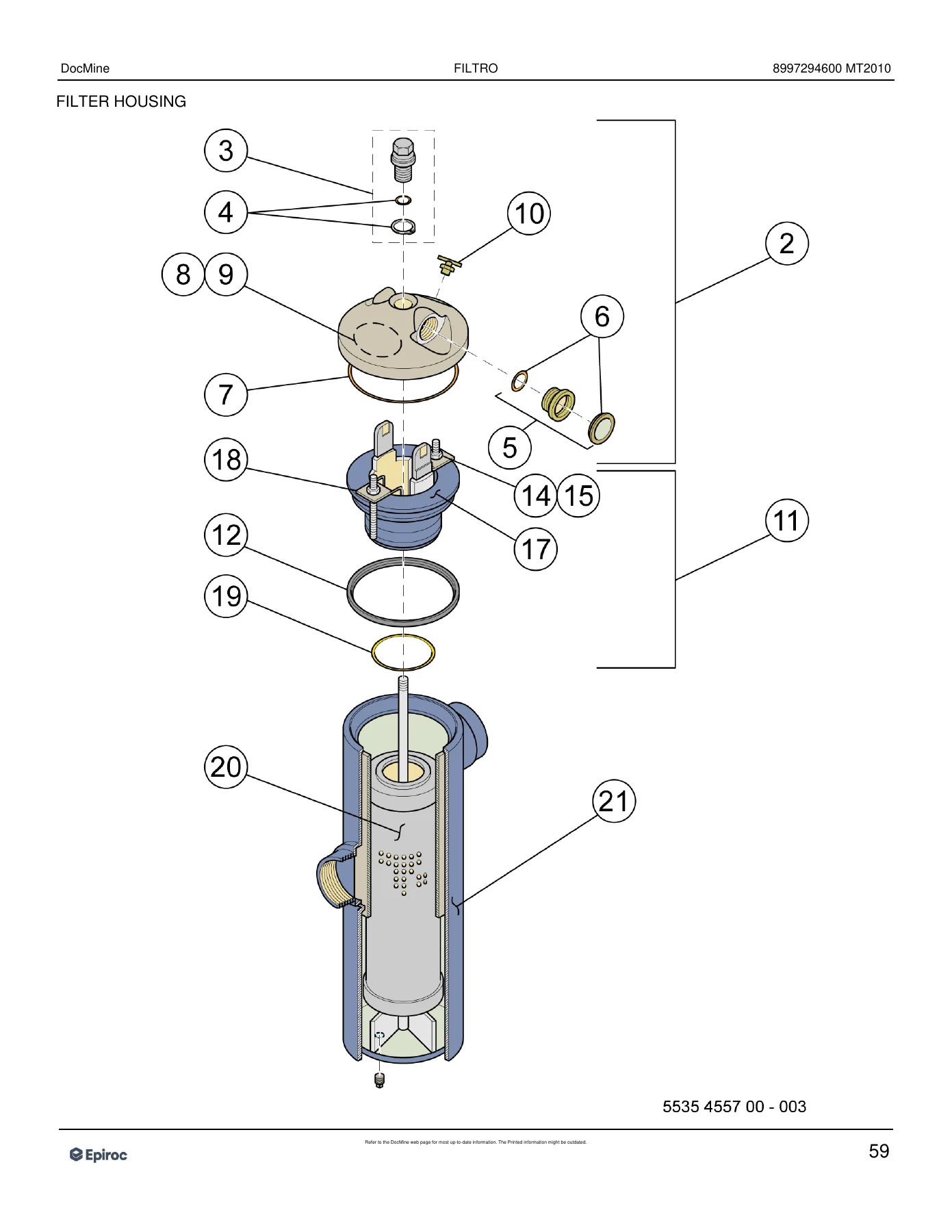 Epiroc MT2010 Underground Mine Truck Spare Parts Catalog - Full Parts Manual PDF - Image 2