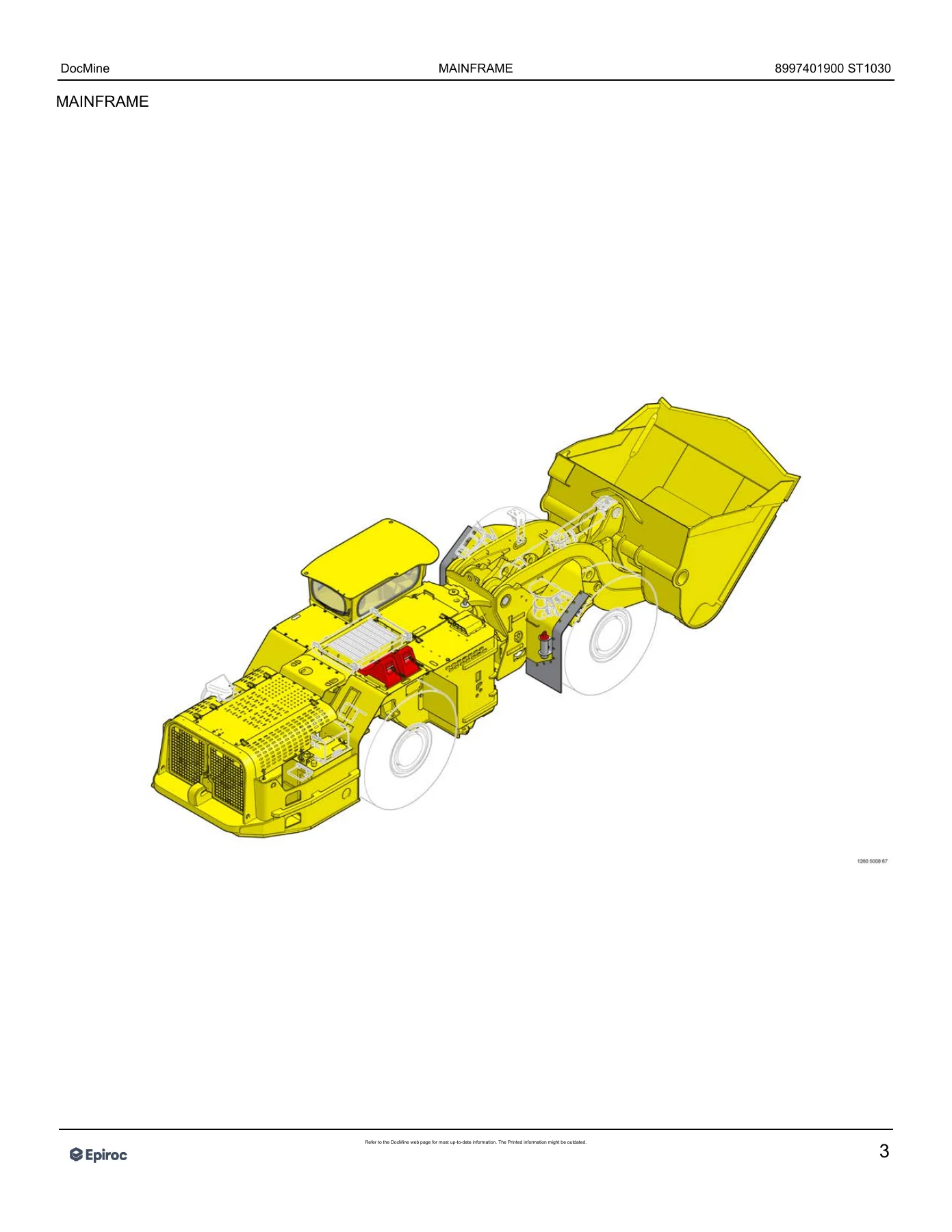 Epiroc Scooptram ST1030 Spare Parts Catalog PDF - Doc 8997401900 - Image 2