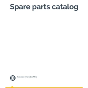 Epiroc Simba S7 D Spare Parts Catalog Manual (8999497700-001) - PDF Download