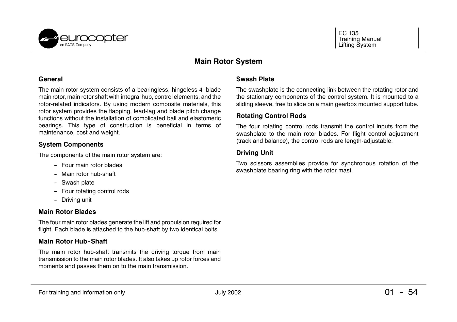 Eurocopter EC 135 Helicopter Training Manual โ P1 P2 T1 T2 Pilot & Maintenance Course - Image 3
