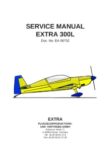Extra 300L Service Manual 1995-2019 EA-06702 - Complete Aerobatic Aircraft Workshop Guide