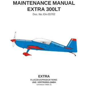 Extra 300LT Maintenance Manual - Complete Aircraft Service & Repair Guide (Doc. EA-0D702)