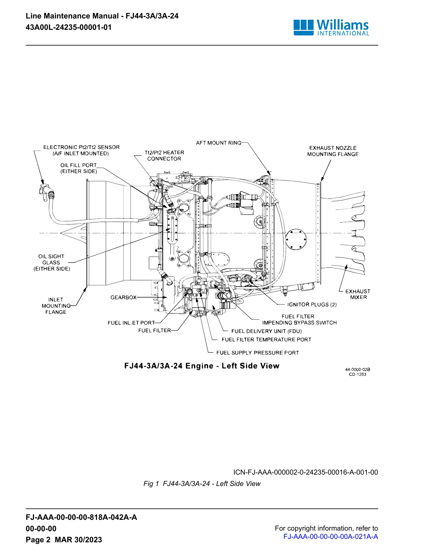 FJ44-3A/3A-24 Line Maintenance Manual PDF - Williams International Turbofan Engine Guide - Image 2