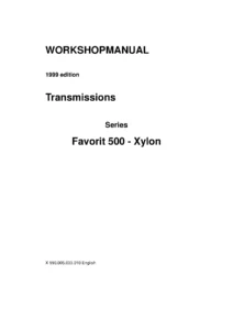 Fendt Favorit 509C-515C & Xylon 520-524 Transmission Repair Manual PDF