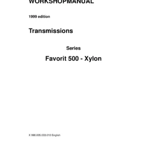 Fendt Favorit 509C-515C & Xylon 520-524 Transmission Repair Manual PDF