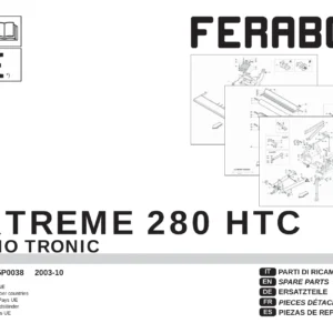 Feraboli Extreme 280 HTC Vario Tronic Spare Parts Catalogue 2003 - PDF Parts Manual