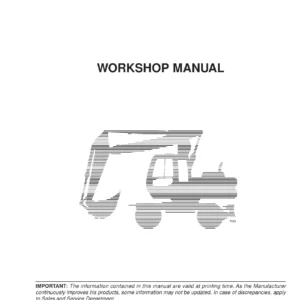 Fiat-Hitachi EX135W Excavator Workshop Manual 604.06.991 (2000) - Complete Repair & Service PDF