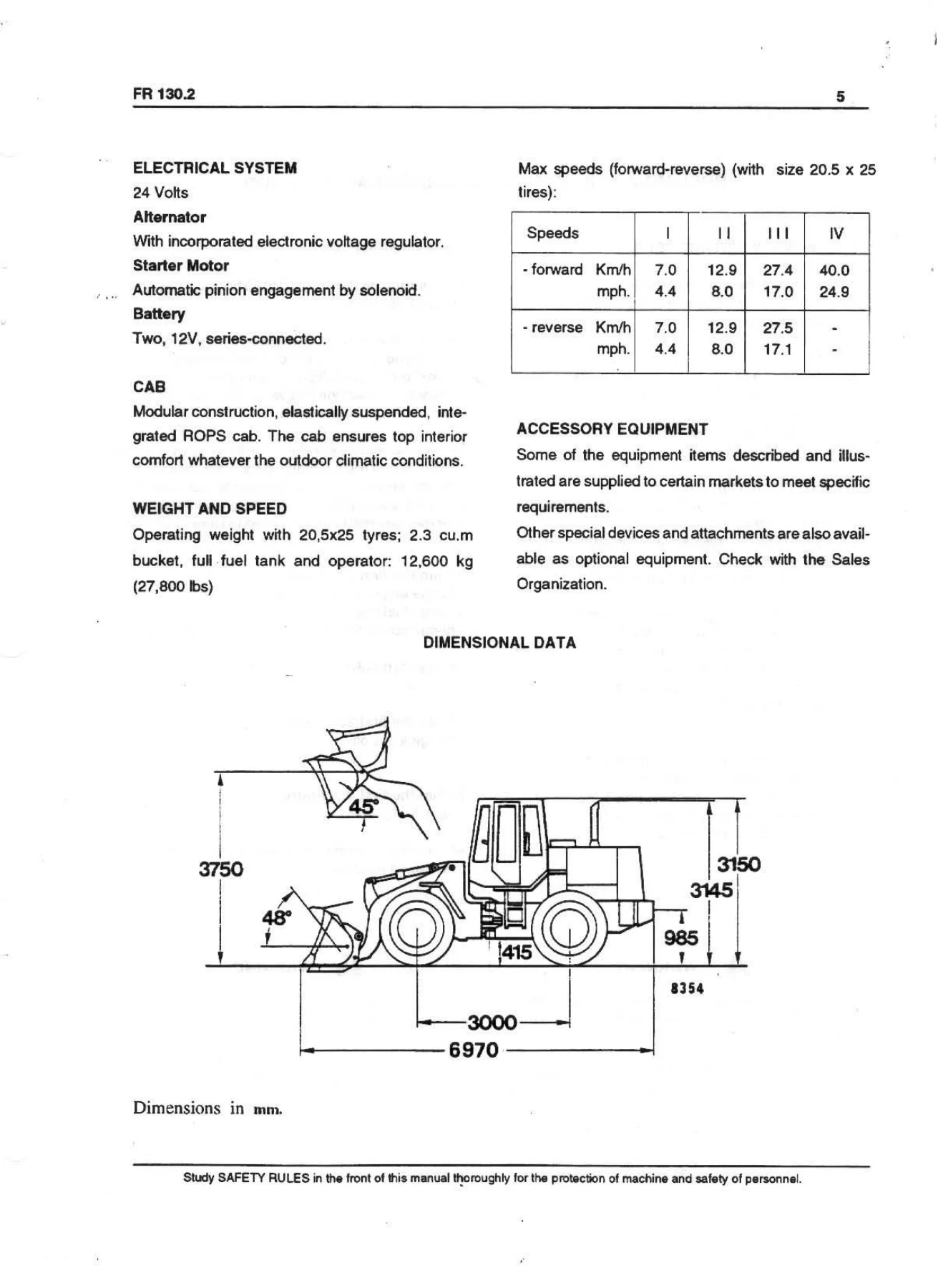 Fiat-Hitachi FR130.2 Wheel Loader Operation & Maintenance Manual + Service Repair Manual PDF - Image 3