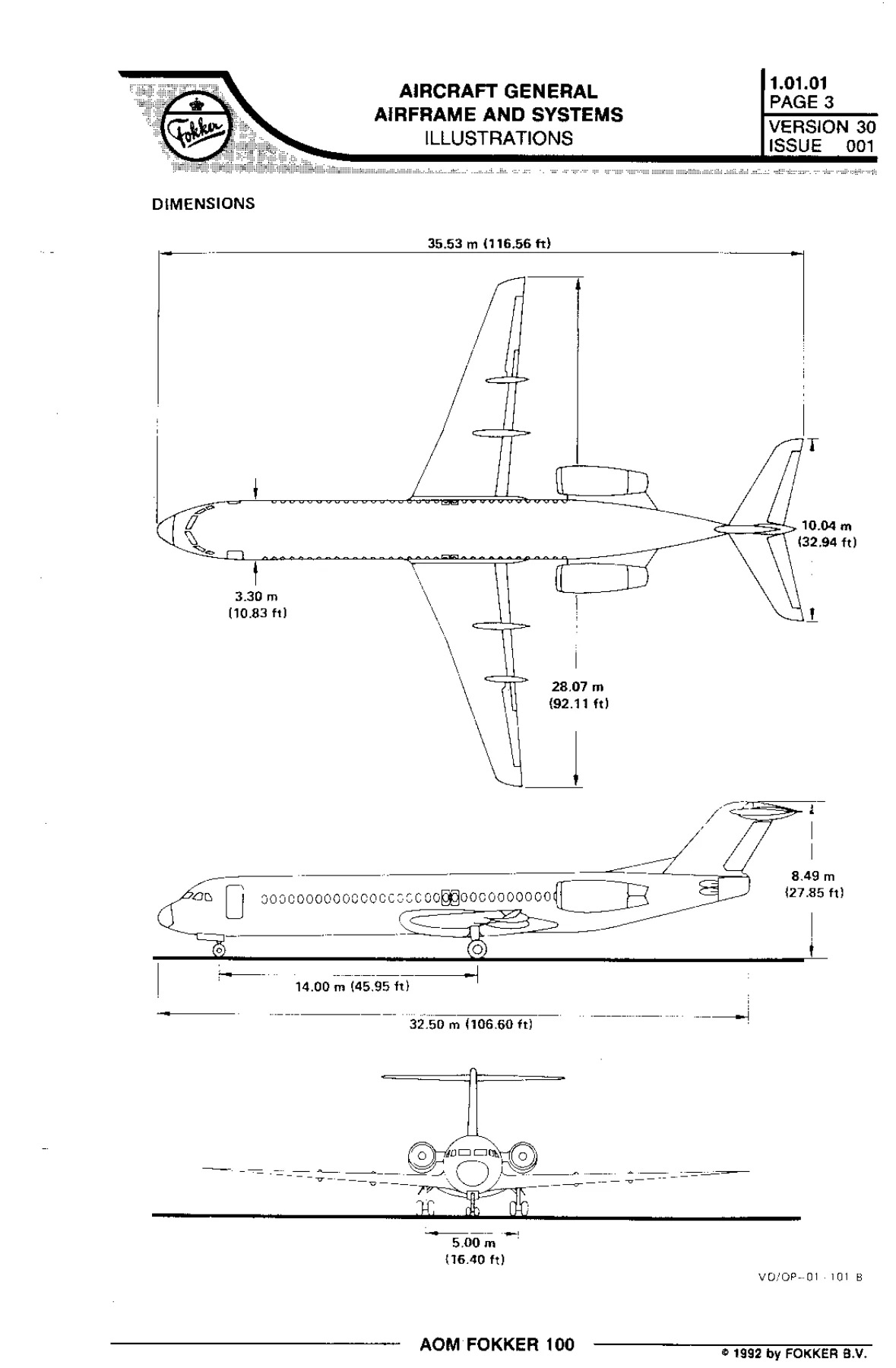Fokker 100 Aircraft Operating Manual - Complete AOM Systems, Procedures & Checklists - Image 2