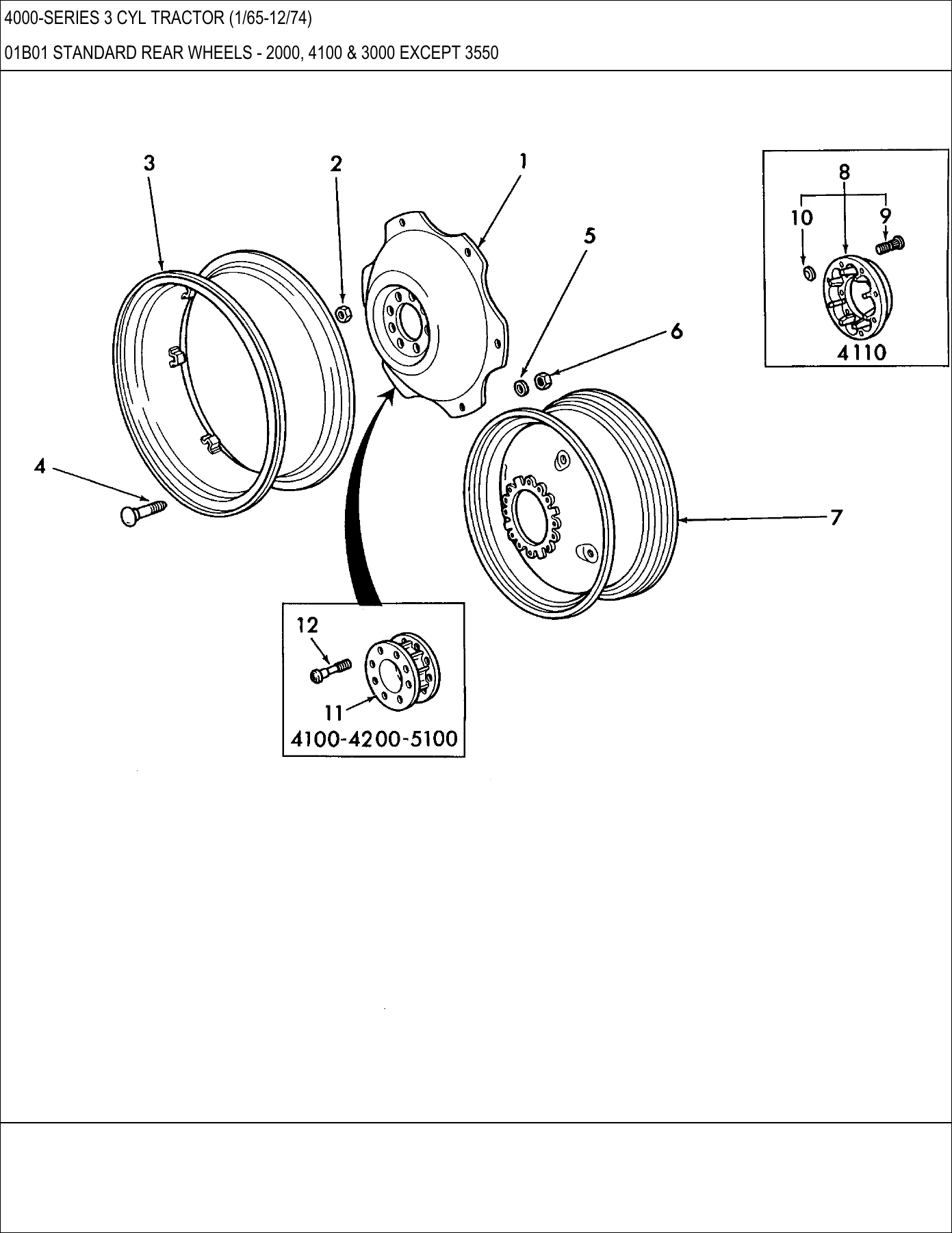 Ford 4000 Series 3 Cyl Tractor Parts Catalog 1965-1974 - Complete Illustrated Parts List PDF - Image 2