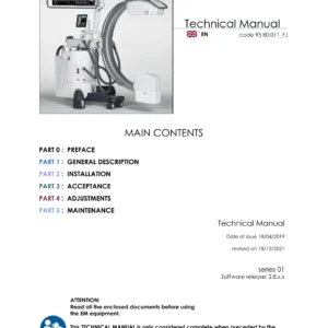 Fujifilm Visionary CS C-Arm Technical Manual PDF - Code 95 80 011_FJ Revised December 2021