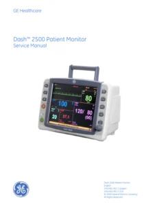 GE Dash 2500 Patient Monitor Service Manual (2042481-001, Rev C) - PDF Download