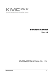 GEMSS KMC-950 C-Arm X-Ray System Service Manual - PDF Download