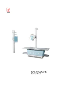 GMM Calypso AFS X-Ray System Stand Table & Wall Stand Technical Manual Set