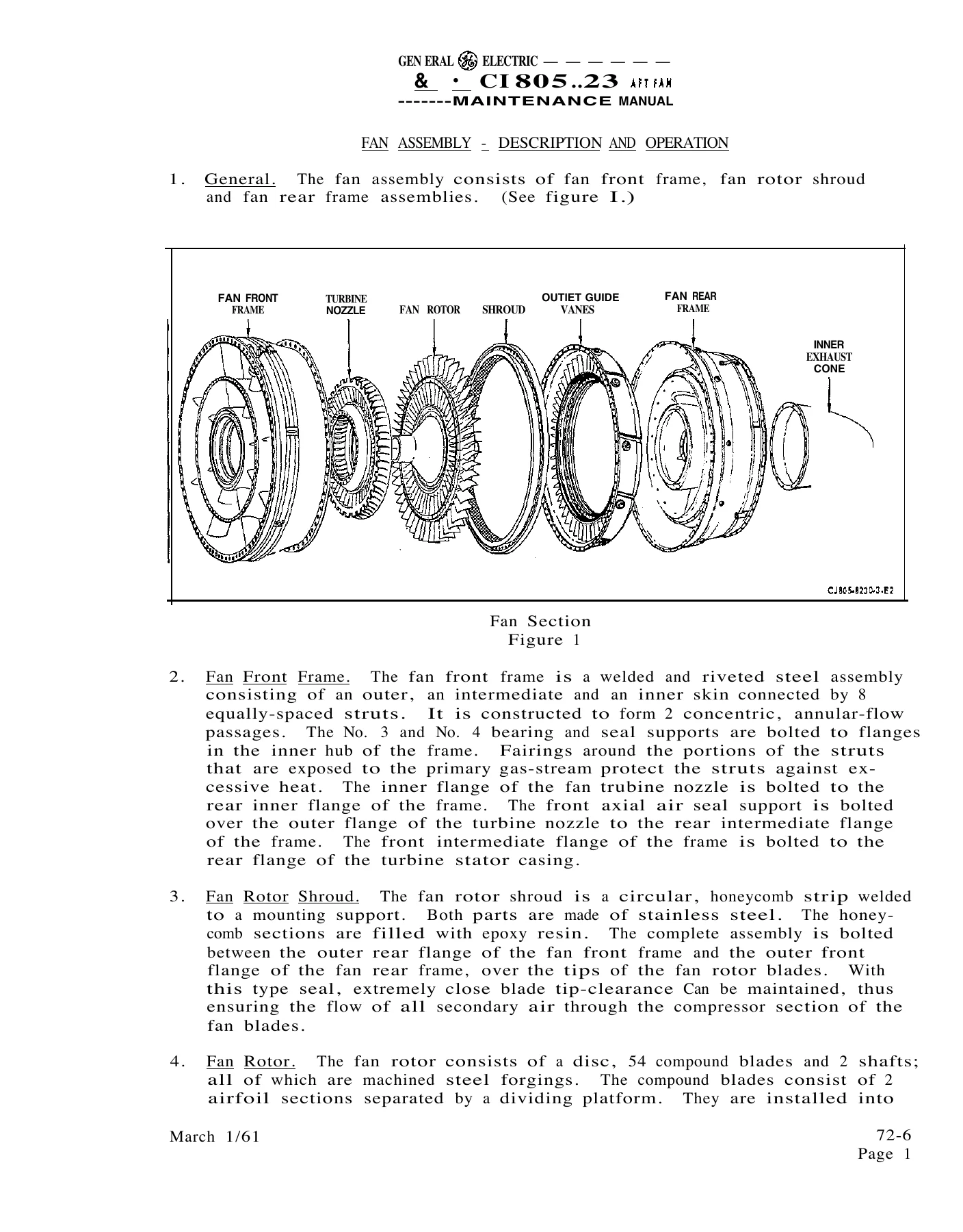 General Electric CJ805-23 & CJ805-23B Aft Fan Engine Maintenance Manual - GE Jet Engine Service & Repair Guide (PDF) - Image 2