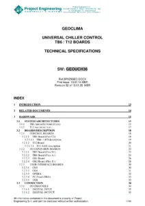 Geoclima TB6 T12 Universal Chiller Control Technical Specifications Manual - SP925GEO Rev 52