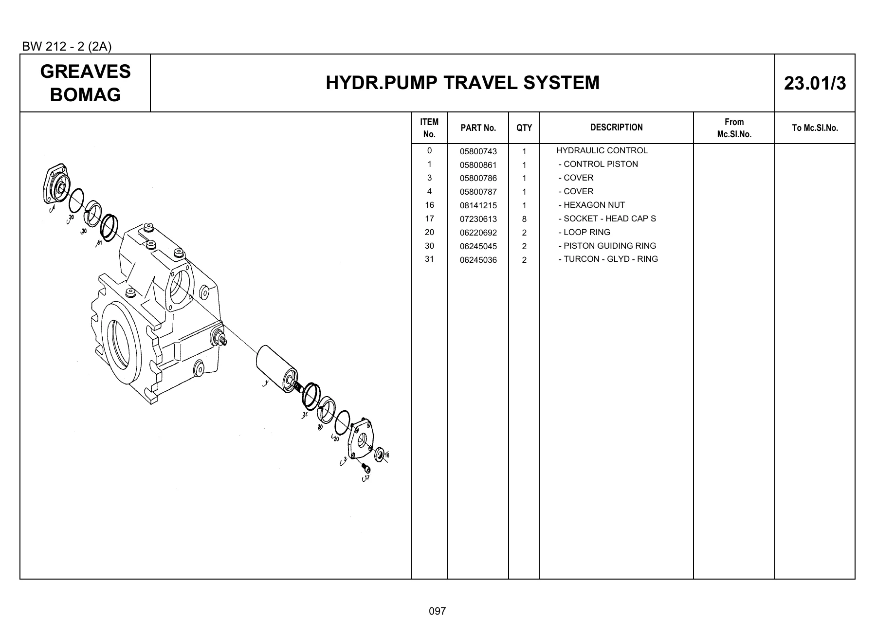 Greaves Bomag BW 212-2 (2A) Single Drum Vibratory Roller Spare Parts Catalogue - PDF - Image 2