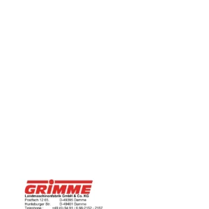 Grimme SE 150-60 Potato Harvester Spare Parts List SPL.02083 2015