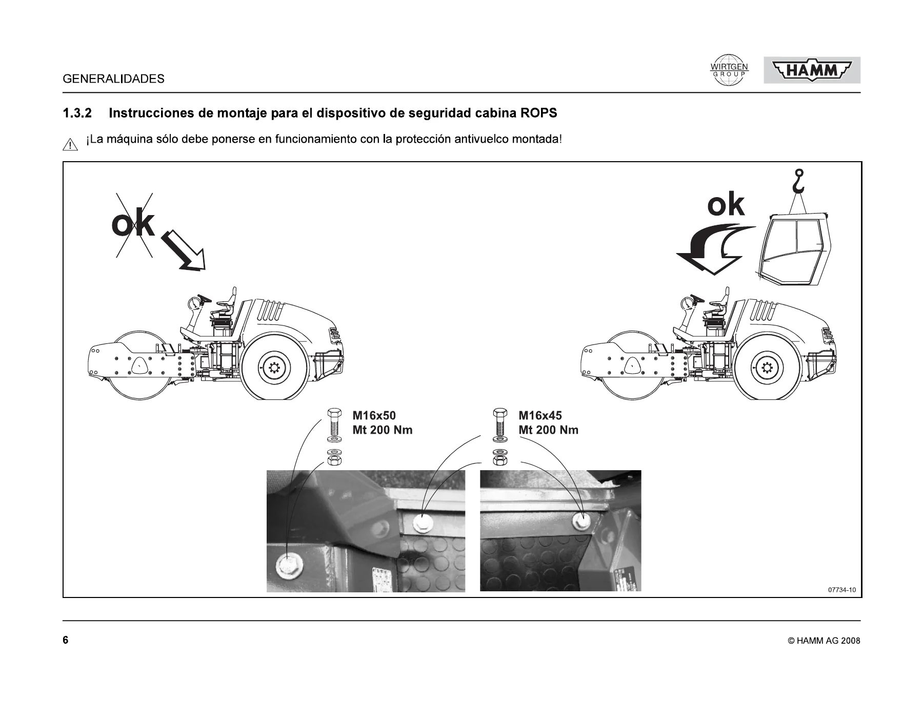 HAMM 3410, 3410 P, 3411, 3411 P β Manual de Instrucciones de Servicio con Instrucciones de Seguridad (Apisonadora Vibratoria) - Image 2