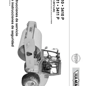 HAMM 3410, 3410 P, 3411, 3411 P – Manual de Instrucciones de Servicio con Instrucciones de Seguridad (Apisonadora Vibratoria)