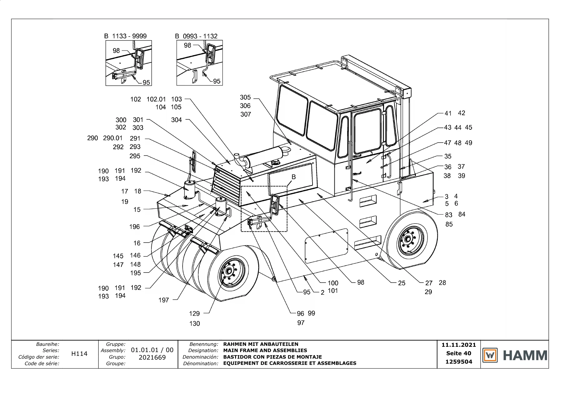 HAMM GRW 10 - 18 H114 2021 Spare Parts Catalogue PDF - 1259504 - Image 2
