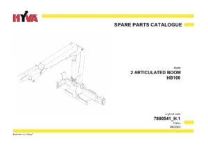 HYVA Articulated Boom HB100 Spare Parts Catalogue 7880541_H.1 - PDF Parts Manual