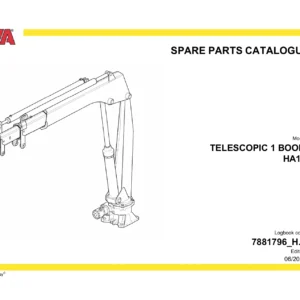 HYVA HA15 Telescopic 1 Boom Spare Parts Catalogue PDF - 7881796_H.1 Edition 06/2022