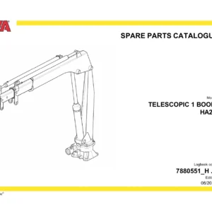 HYVA HA22 Telescopic 1 Boom Spare Parts Catalogue PDF - Edition 06/2022