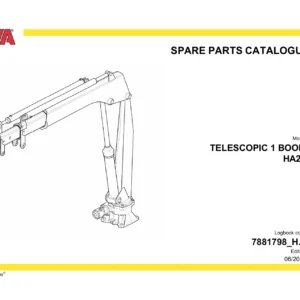 HYVA HA28 Telescopic 1 Boom Spare Parts Catalogue 7881798_H.1 - Exploded Views & Part Numbers PDF