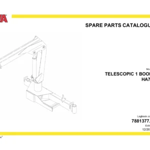 HYVA HA70 Telescopic Boom Spare Parts Catalogue – Logbook 7881377.0 Edition 12/2021