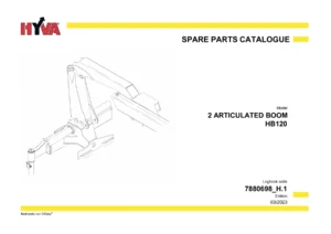 HYVA HB120 Articulated Boom Spare Parts Catalogue PDF - Logbook 7880698_H.1 Edition 03/2023