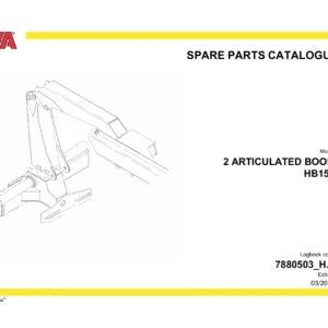 HYVA HB150 Articulated Boom Spare Parts Catalogue 7880503_H.1 Edition 03/2023 PDF