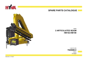 HYVA HB152-HB159 Articulated Boom Spare Parts Catalogue 7845696.0 PDF