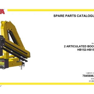 HYVA HB152-HB159 Articulated Boom Spare Parts Catalogue 7845696.0 PDF
