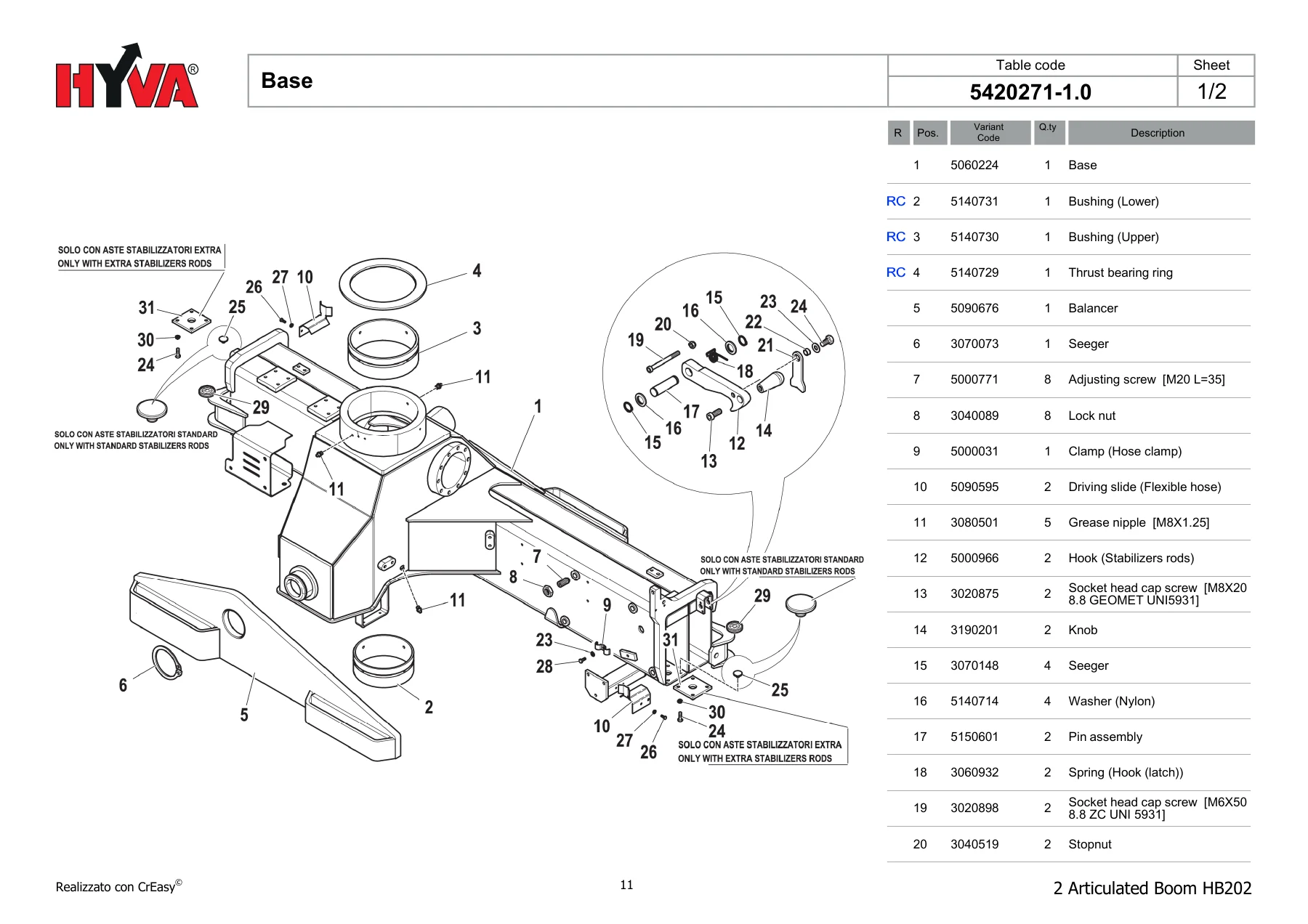 HYVA HB202 Articulated Boom Spare Parts Catalogue - Logbook 7845697.0 - Image 3