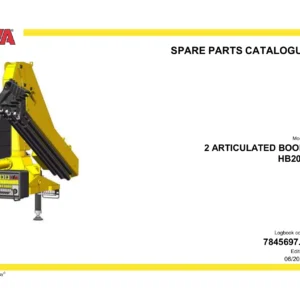 HYVA HB202 Articulated Boom Spare Parts Catalogue - Logbook 7845697.0