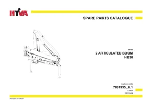 HYVA HB30 Articulated Boom Spare Parts Catalogue – 2019 Edition PDF