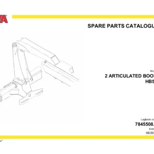 HYVA HB51 Articulated Boom Spare Parts Catalogue PDF - 7845508.0 Edition 06/2022