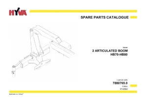 HYVA HB70-HB80 Articulated Boom Crane Spare Parts Catalogue 7880765.0 PDF