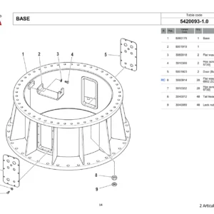 HYVA HB700 Articulated Boom Spare Parts Catalogue PDF - 7880484.1