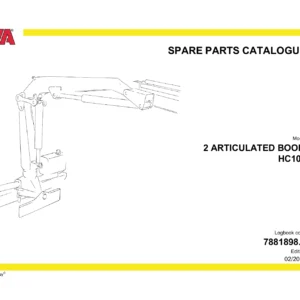 HYVA HC101 Articulated Boom Crane Spare Parts Catalogue 7881898.1 Edition 02/2019
