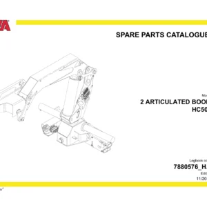HYVA HC501 Articulated Boom Spare Parts Catalogue PDF – Edition 11/2019