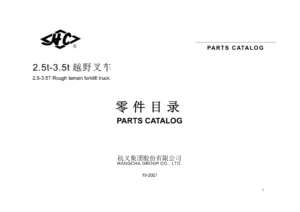 Hangcha 2.5t-3.5t Rough Terrain Forklift Parts Catalogue 2021 - CPCD25 CPCD30 CPCD35 PDF