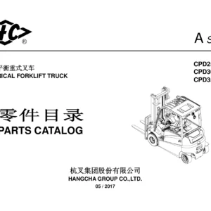 Hangcha CPD25 CPD30 CPD35 AC4H Electric Forklift Parts Catalog