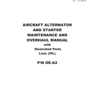 Hartzell Aircraft Alternator & Starter Maintenance and Overhaul Manual OE-A2 Rev 10 PDF