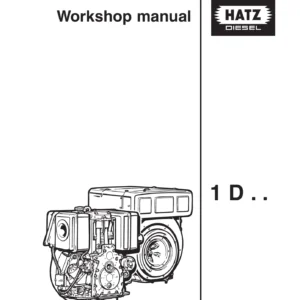 Hatz 1D Series Diesel Engine Workshop Manual - 1D30 to 1D90 Repair & Overhaul