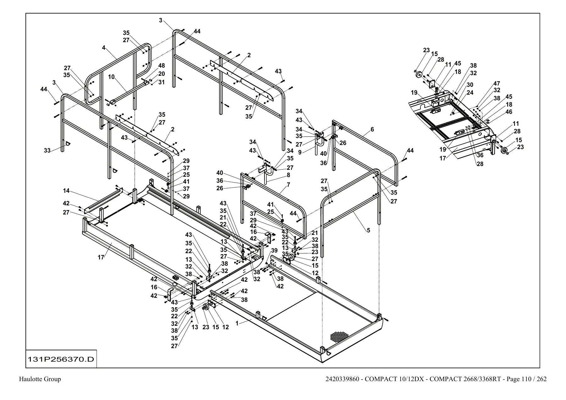 Haulotte Compact 10DX 12DX Compact 2668RT 3368RT Spare Parts Catalogue 2420339860 PDF - Image 3