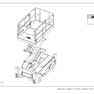 Haulotte Compact 10DX 12DX Compact 2668RT 3368RT Spare Parts Catalogue 2420339860 PDF