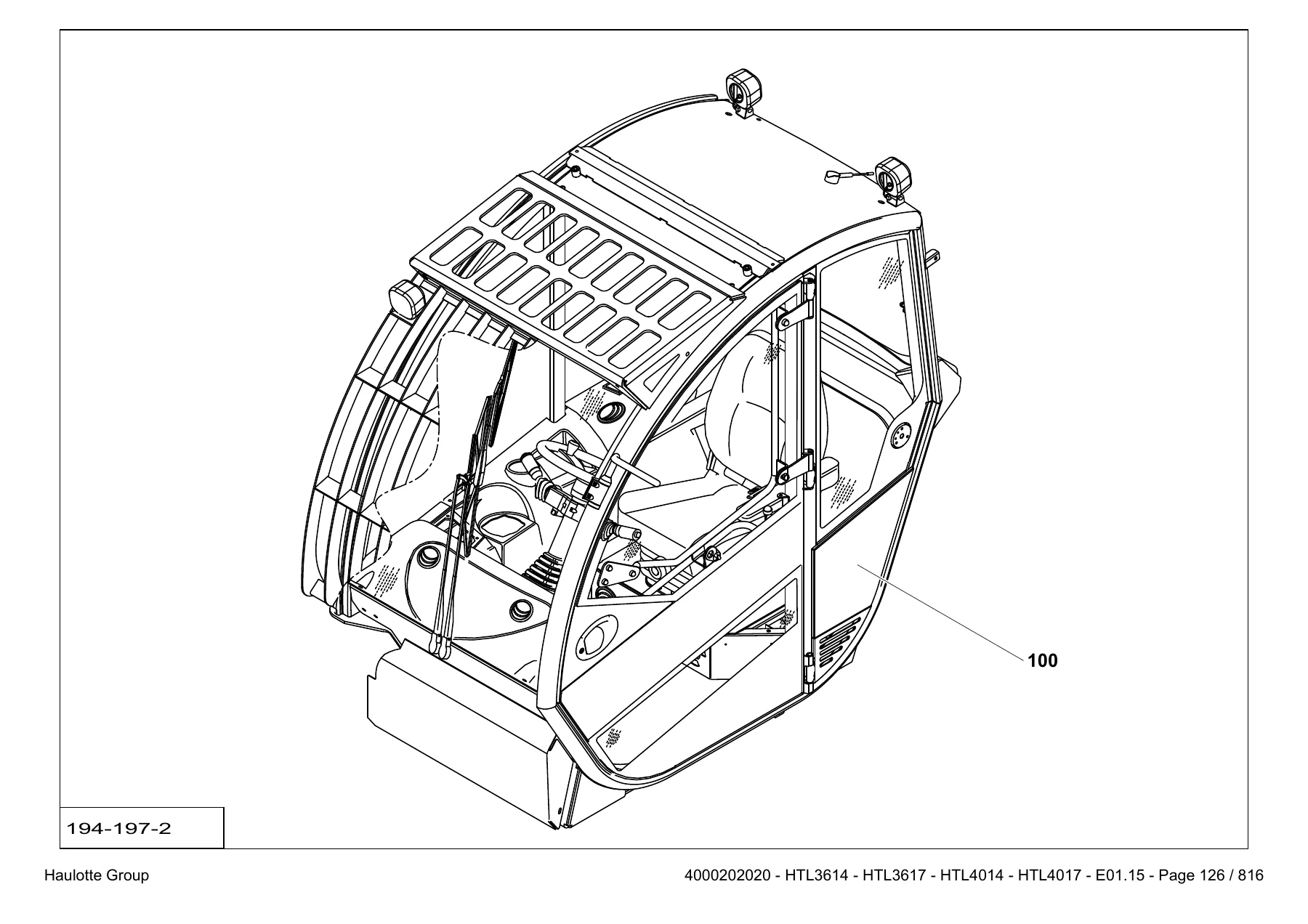 Haulotte HTL3614 HTL3617 HTL4014 HTL4017 Parts Catalogue 4000202020 E01.15 - Image 3