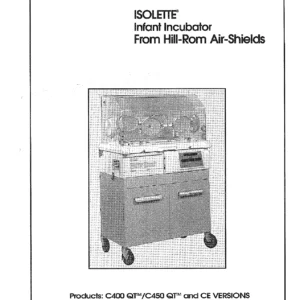 Hill-Rom Isolette C400 QT C450 QT Infant Incubator Service Manual